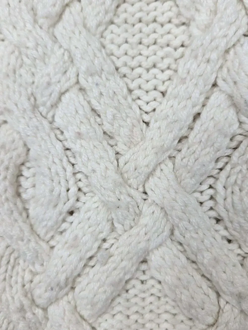 Vintage Baby Gap Cream Cable Knit Wool Sweater 12-18M Fisherman